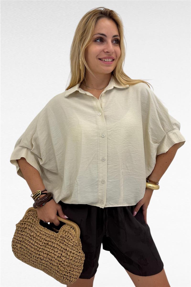 camicia con manica a pipistrello asia